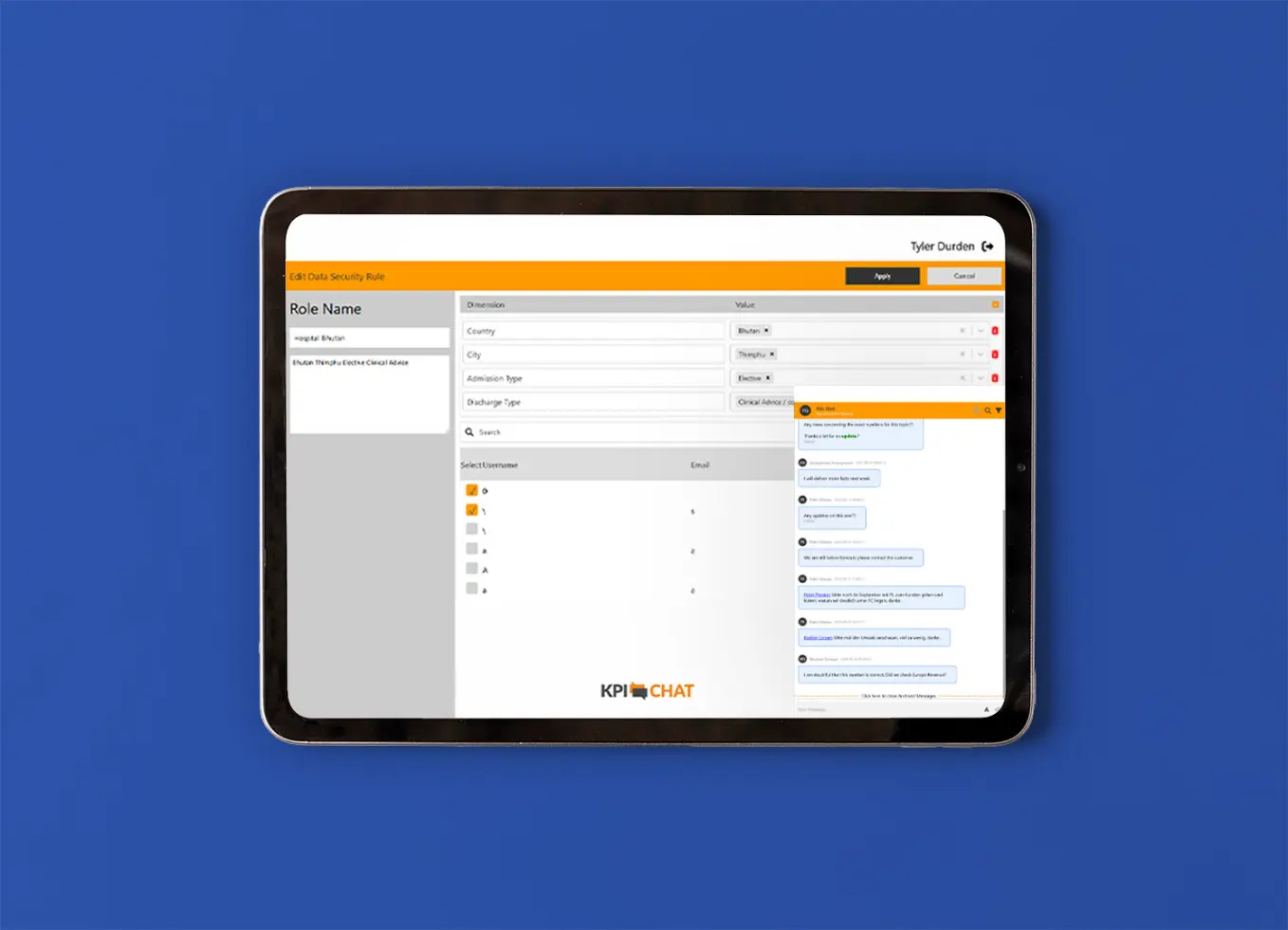 KPI-Chat Screen