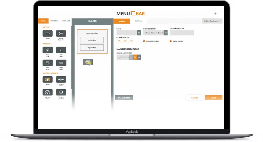Menubar Screen